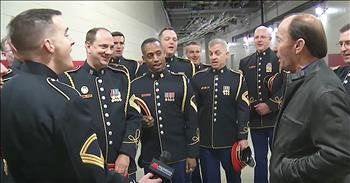 Lee Greenwood And Army Chorus Sing 'God Bless The USA'