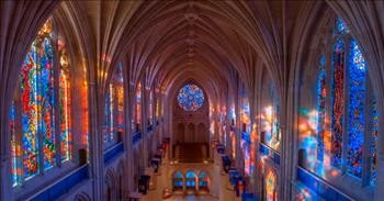 Mesmerizing Time Lapse of a Stain Glass Window