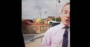 Mom Swears She Sees Giraffe During News Broadcast Until Daughter Hits Rewind