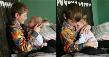 Big Brother Sweetly Sings 'Count On Me' To Sister