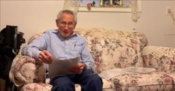 87-Year-Old Reads Poem That He Wrote For His Wife While Dating