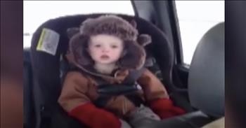 Tired Toddler Won't Fall Asleep Until Dad Gives Him Permission