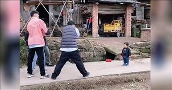Toddler Wins Epic Dance Battle Against 3 Pros