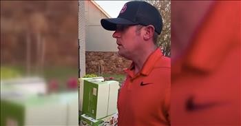 Wife Pulls Off Ultimate Prank On Husband With Piles Of Empty Delivery Boxes