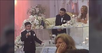 Little Brother's Wedding Speech Has All The Guests Laughing Out Loud
