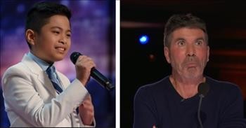 10-Year-Old Boy Gives Simon Goosebumps With 'All By Myself' Audition