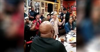 12-Year-Old Starts Singing 'I'll Be There' And Every Diner Joins In
