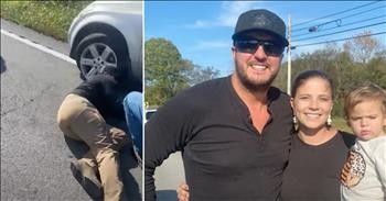 Luke Bryan Stops To Help Stranded Mom On The Side Of The Road