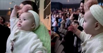 Sadie Robertson's Little Girl Worships The Lord With Her Hands In The Air