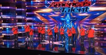 Choir Of NFL Players Score A Touchdown With 'Lean On Me' AGT Audition