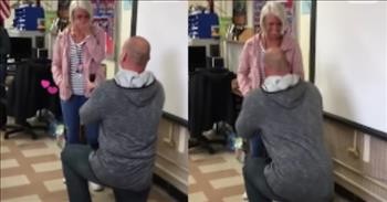 Teacher Proposes to Teacher in Front of Excited Students
