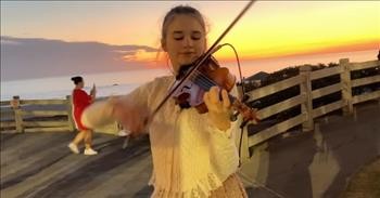 Chilling Violin Cover Of ‘Volvere’ From Teen Street Performer