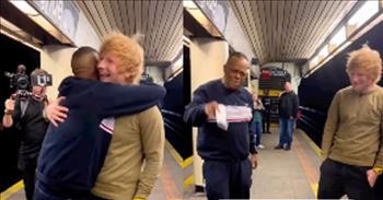 Ed Sheeran Surprises Subway Singer Performing His Song