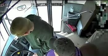 Quick-Thinking 7th Grader Grabs The Wheel When Bus Driver Passes Out