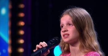 11-Year-Old Earns Golden Buzzer After Surprise Audition Of Broadway Classic
