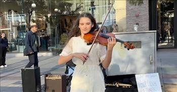 Young Violinist Dazzles With ‘Carol Of The Bells’ Performance