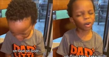 Sweet 4-Year-Old Mimics His Grandmother’s Prayer Style