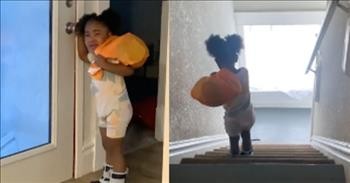 Adorable Child Hilariously Makes Decision To Leave Home After Mother’s Simple Command