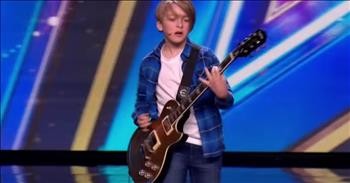 Young Man Stuns During Rockin' Britain's Got Talent Audition
