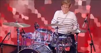 72-Year-Old Grandma Stuns With Rocking Drum Performance On Jennifer Hudson Show