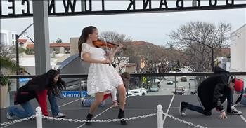 Teen Violinist Stuns with High-Energy 'Footloose' Cover and Dance Routine
