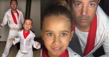 Father And Daughter Nail Elvis Presley's 'All Shook Up' Lip-Sync