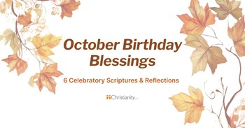 October Birthday Blessings - Printable Reminders