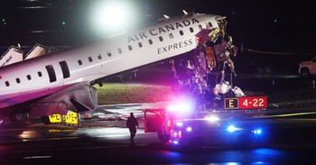 Air Canada Jet Crash Sends 40+ Passengers to Local Hospital