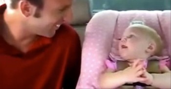 Baby Has an Adorable Conversation with Daddy