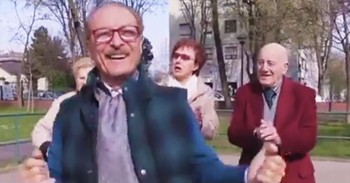 These ‘Happy’ Grandparents Bust Out Their Best Moves
