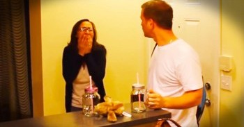 What Is Written On These Cups Got The Most Adorable Reaction. A Bit Delayed But Still Adorable!