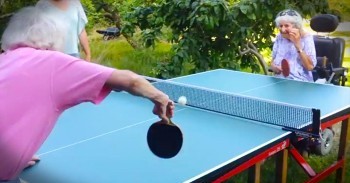Here’s 91 Reasons Why AGE Is Just A Number – That Serve At 0:55 Was BEAST!