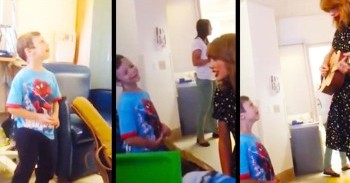 This Country MEGA Star Visited A Children's Hospital, But It Was Little Jordan That Stole The Show - And My Heart!