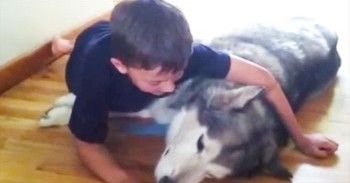 When His Pup Got Really Sick, This Little Boy Did Something Touching. And Now I’m A Sobbing Mess