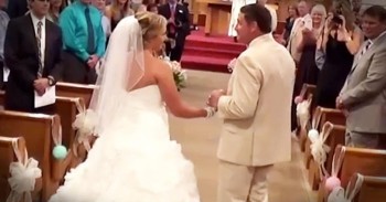 Father Sings 'God Handed You To Me' As He Walks Daughter Down The Aisle! I'm Sobbing!