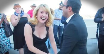 She Thought It Was Just Another Work Day. Until Her Boyfriend POPPED Out With A Huge Surprise!