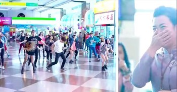 This Airport Almost Couldn't Hold All Of The Awesomeness From This Flash Mob! This Guy Just Raised The Bar!