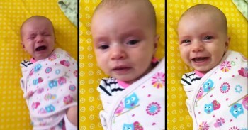 This Baby Woke Up On The Wrong Side Of The Bed. But After Daddy’s Sweet Song, Her Mood CHANGED!