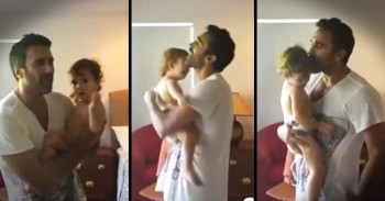 Father With Incredible Voice Sings Sweet Song To Comfort Toddler