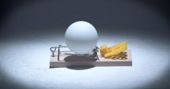 Mind-Blowing Chain Reaction Caused By Mousetraps And Ping-Pong Balls