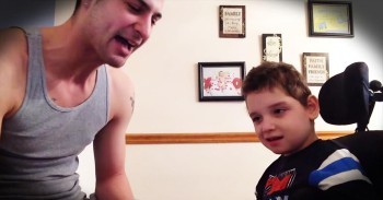 Dad Transforms Son With Special Needs By Singing Original Rap Song