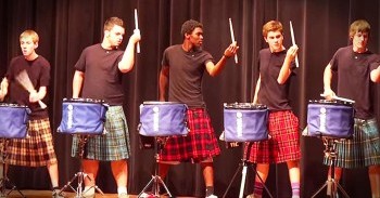 Teens Win Talent Show With Impressive Drum Line Routine