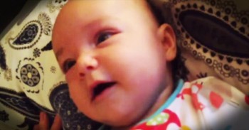 4-Month-Old Baby Sings Along To 'Amazing Grace'