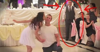 Father Cuts In On Bride And Groom Dance