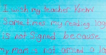 Students Write Moving Notecard Confessions For Teacher