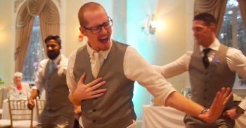Groom Surprises Bride With EPIC Lip Sync To ‘Never Gonna Give You Up’