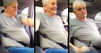Man And Family Laugh When He Gets Stuck In His Seatbelt