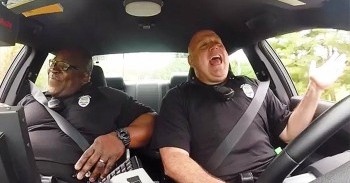 Police Officers’ Hilarious Duet Is Caught On Dash Cam