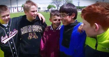 5 Boys Stand Up For Bullied Child With Special Needs