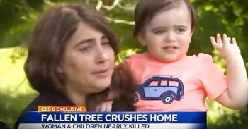 Grandma Prays When Tree Crashes Into House